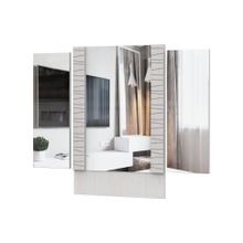 Модули SV-мебель Гамма 20 Зеркало для стола туалетного Серия №4 Ясень анкор светлый   Сандал светлый