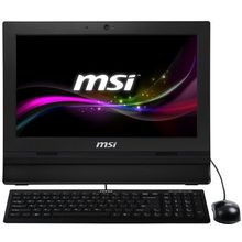 Моноблок MSI Pro AP1622-231XRU [9S6-A61311-231] black 15.6" HD TS Cel 1037U 2Gb 320Gb WiFi BT Cam DOS