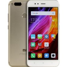 Смартфон Xiaomi Mi 5X 4   32Gb Gold (2GHz, 4Gb, 5.5"1920x1080 IPS, 4G+WiFi+BT, 32Gb+microSD, 12+12Mpx)