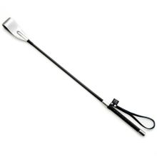 Серебристый стек Riding Crop - 59 см. серебристый с черным