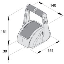 Vetus Блок ДУ с двумя рукоятками Vetus EC4HT2 12 24 В 151 x 140 x 161 мм