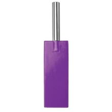 Фиолетовая прямоугольная шлёпалка Leather Paddle - 35 см. (80288)