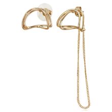 Длинные серьги с позолотой (арт. 83576-21)