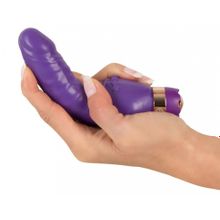 Фиолетовый вибратор Minivibrator с шипиками - 16 см. (238957)