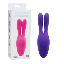 Фиолетовый вибратор INDULGENCE Dream Bunny - 15 см. (162023)