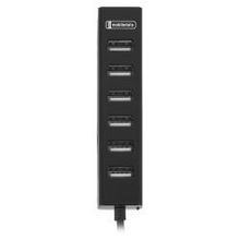 концентратор USB 2.0 MobileData HB-71 на 7 портов, черный