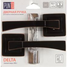 Ручки дверные межкомнатные Punto DELTA QR HD ABL-28 темная медь