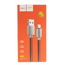 Data кабель USB HOCO U61 type-c LV коричневый