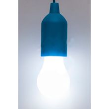 Светильник светодиодный Лампочка на шнурке, цвет голубой