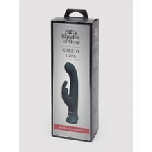 Темно-синий вибратор-кролик Greedy Girl Real-Feel Rabbit Vibrator - 25,4 см. (225157)