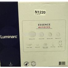 Столовый сервиз Luminarc WHITE ESSENCE Эссенс Уайт 46 предметов 6 персон ОАЭ J3197 N1220