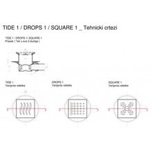 Точечный трап PESTAN Confluo Standard  Square  13000005