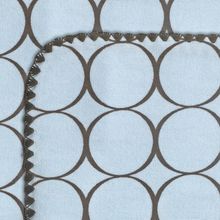 SwaddleDesigns Brown Mod Circles пастельно-голубая