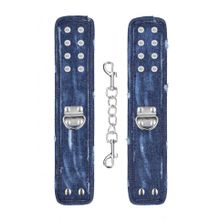 Синие джинсовые наручники Roughend Denim Style (227106)
