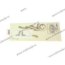 Наклейка Стикер на боковое стекло Герб серебро 50х50