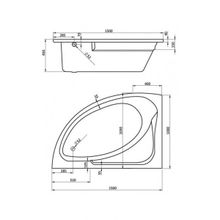 Акриловая ванна Santek Гоа 150х100 (1WH112033) левая