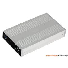 Мобил рек AgeStar 3UB3O1 USB 3.0 Внешний корпус 3.5 SATA AgeStar 3UB3O1 (SILVER) USB3.0, алюминий, серебристый