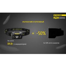 NiteCore Налобный аккумуляторный фонарь NiteCore NU30