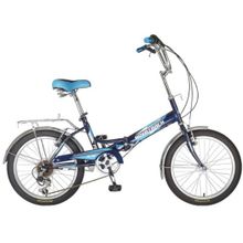 Велосипед NOVATRACK FS30 синий 20" 6 скор.