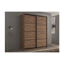 РВ-мебель Шкаф-купе 2-х дверный Кааппи 4 Орех Тьеполло 120х60х230 см