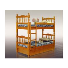 Кровать двухъярусная Детская №2 (А-21 ВЕК) (Размер кровати: 90Х190 200, Наличие матраса: Без матраса, Комплектация: С 2 ящиками)