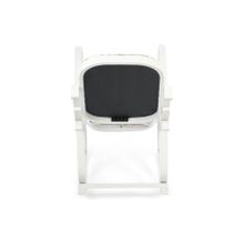 Tetchair Кресло-качалка mod. AX3002-2, дерево: белый #10, ткань орнамент 9068-BL