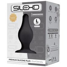 Черная большая анальная пробка Adrien Lastic SileXD 10,2см