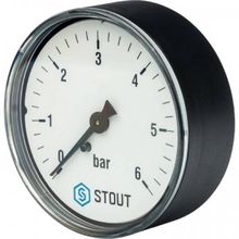 Манометр аксиальный Ø63 Stout, SIM-0009-630608