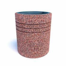 Урна бетонная Гамбург (Cеро-красный гранит)