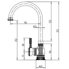 Смеситель Zorg A 206K-BR бронза