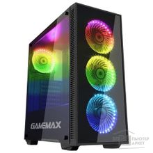 GameMax Draco Black Корпус Draco Black RGB-подсветка без БП