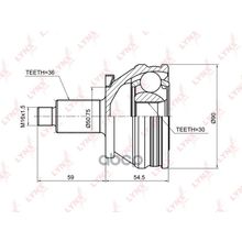Шрус Наружный | Перед Прав Лев | LYNXauto арт. CO1225