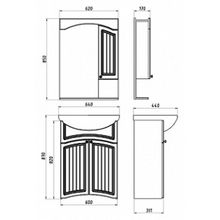 Мебель для ванной ASB-Mebel Лилия лайн 65