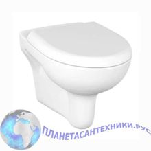 Унитаз подвесной CERSANIT NATURE NEW CLEAN ON сиденье микролифт дюропласт