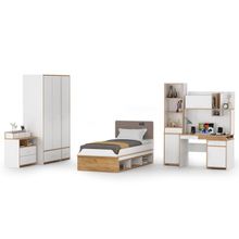 Нижегородмебель и К Молодёжная комната Вуди № 2 цвет белый премиум дуб крафт золотой ID - 295622