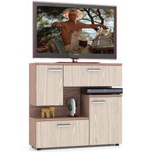 Мебельный Двор Тумба с дверками МД-С-1-1000 ясень шимо светлый ясень шимо тёмный ID - 289884