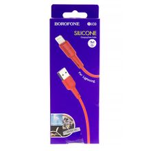 USB-кабель Borofone BX30, 1 метр для iPhone 5 6 красный