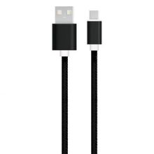 Кабель USB 3.1 Type C(m) - USB 2.0 Am - 1.0 м, 2.1А, оплетка из экокожи, черный, AKAI CE-441B