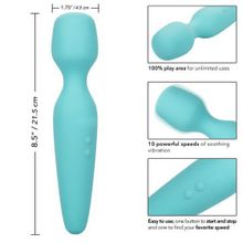 California Exotic Novelties Голубой wand-вибромассажер They-ology Vibrating Intimate Massager (голубой)