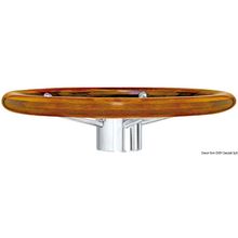 Osculati Steering wheel w  teak outer ring 400 mm, 45.168.02