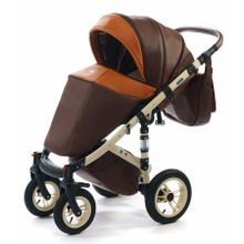 Коляска Vikalex Grata (3 в 1) leather brown