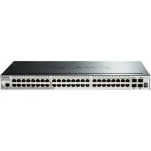 d-link (gigabit stackable smartpro switch with 48 10 100 1000base-t ports, 4 10g sfp+  ports) dgs-1510-52x a1a