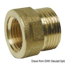 Osculati Brass joint sleeve male female 1 x 11 4, 17.272.06