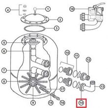 Гайка муфты для фильтра Hayward Powerline Polyester Ø780–900 мм