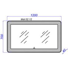 Aqwella Зеркало для ванной Malaga 120
