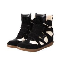 Isabel marant sneakers - black white (реплика)