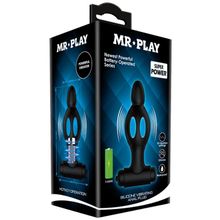 Черная анальная вибропробка Mr.Play - 11,8 см.