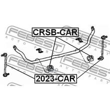 Тяга Стабилизатора Переднего!Opel Astra H 1.4-1.8 16v 03 04> Febest арт. 2023CAR