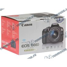 Фотоаппарат Canon "EOS 1300D (W) Kit" (18.0Мп, ЖК 3.0", SDXC, WiFi, NFC), черный + объектив EF-S 18-55 III [138000]
