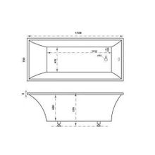 Ванна из литьевого мрамора Marmo Bagno Милано 170х75